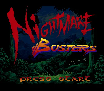 Nightmare Busters (Europe) (Proto) screen shot title